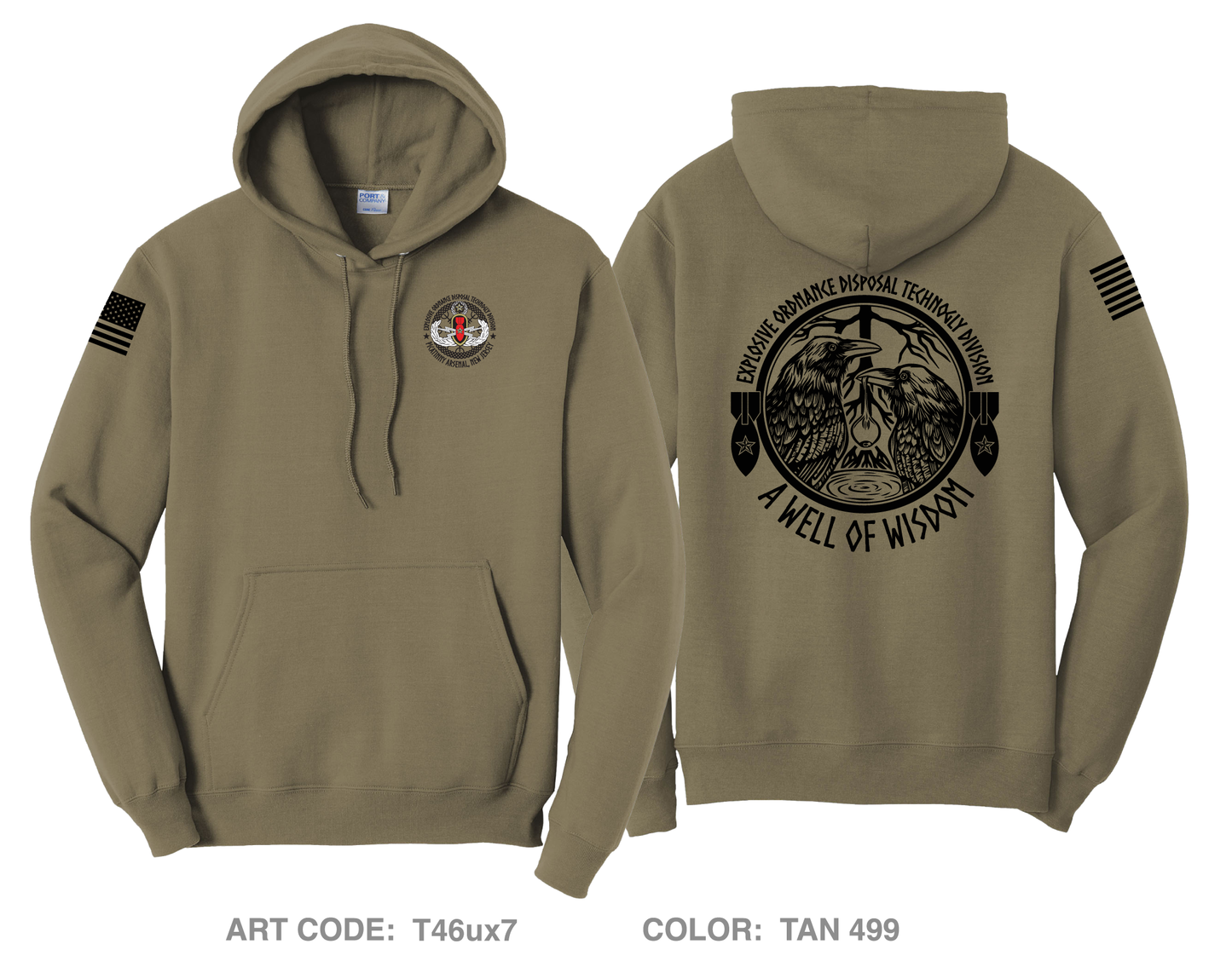 Explosive Ordnance Disposal Technology Division (EOD) Comfort Unisex Hooded Sweatshirt - T46ux7