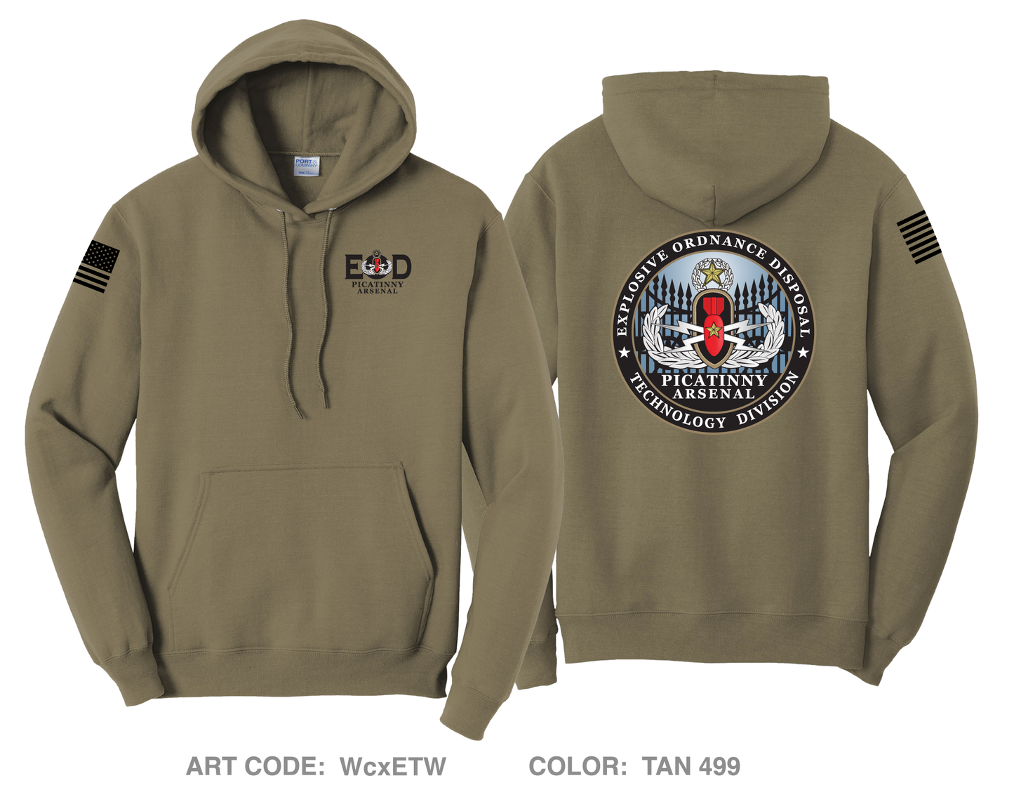 Explosive Ordnance Disposal Technology Division (EOD) Comfort Unisex Hooded Sweatshirt - WcxETW