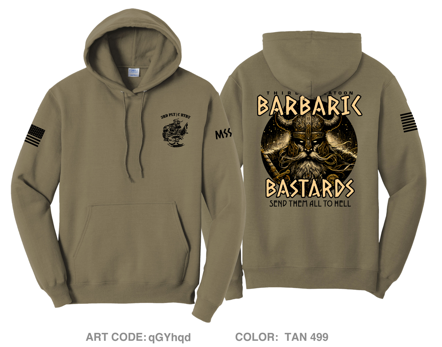 Bastards barbaric Comfort Unisex Hooded Sweatshirt - qGYhqd