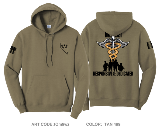 Nevada Army National Guard Medical Detachment Comfort Unisex Hooded Sweatshirt - tQm9wz