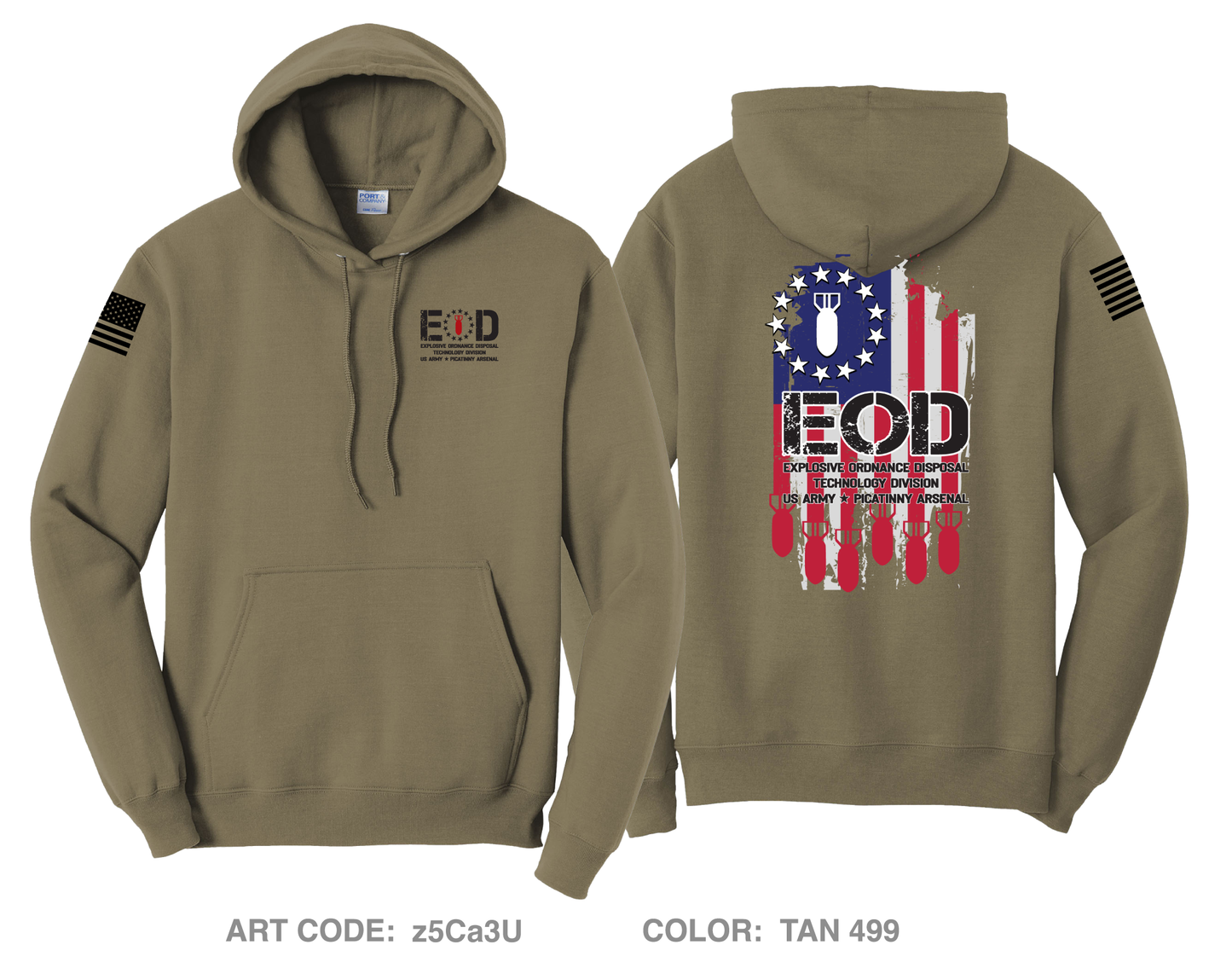 Explosive Ordnance Disposal Technology Division (EOD) Comfort Unisex Hooded Sweatshirt - z5Ca3U