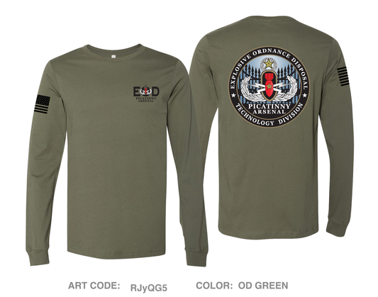 Explosive Ordnance Disposal Technology Division (EOD) Comfort Unisex Cotton LS Tee - RJyQG5