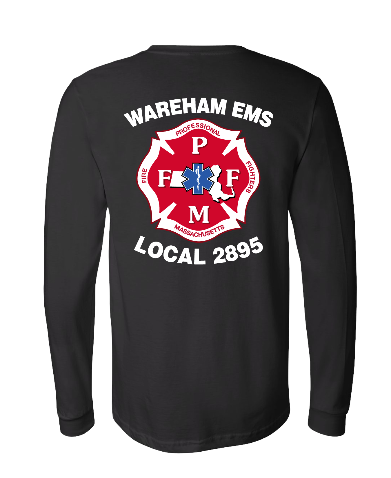 Wareham EMS Comfort Unisex Cotton LS Tee - Local 2895