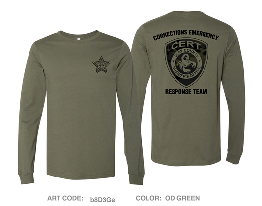 CERT Corrections Emergency Response Team Comfort Unisex Cotton LS Tee - b8D3Ge