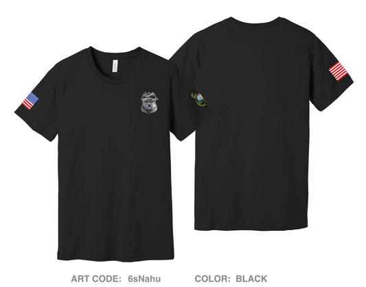 Milton Police Dept. Comfort Unisex Cotton SS Tee - 6sNahu