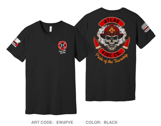 Atlas Fire Co. Comfort Unisex Cotton SS Tee - EWdPVE