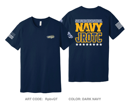 Seaford High School NJROTC Comfort Unisex Cotton SS Tee - RpbvQT