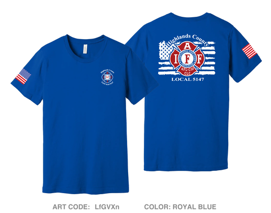 Highlands County Professional EMS & Firefighters Local 5147 Comfort Unisex Cotton SS Tee - LfGVXn