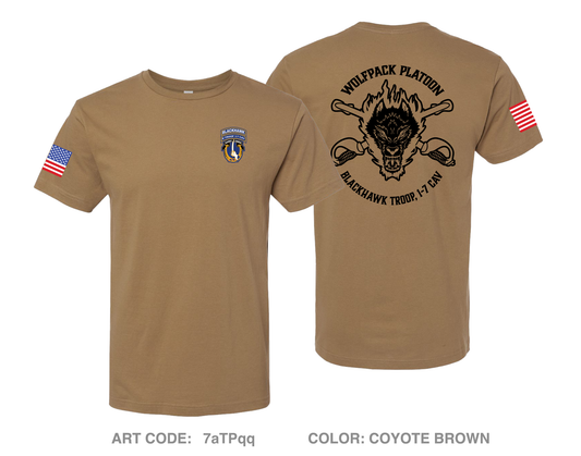 White Platoon, B TRP, 1-7 CAV Comfort Unisex Cotton SS Tee - 7aTPqq