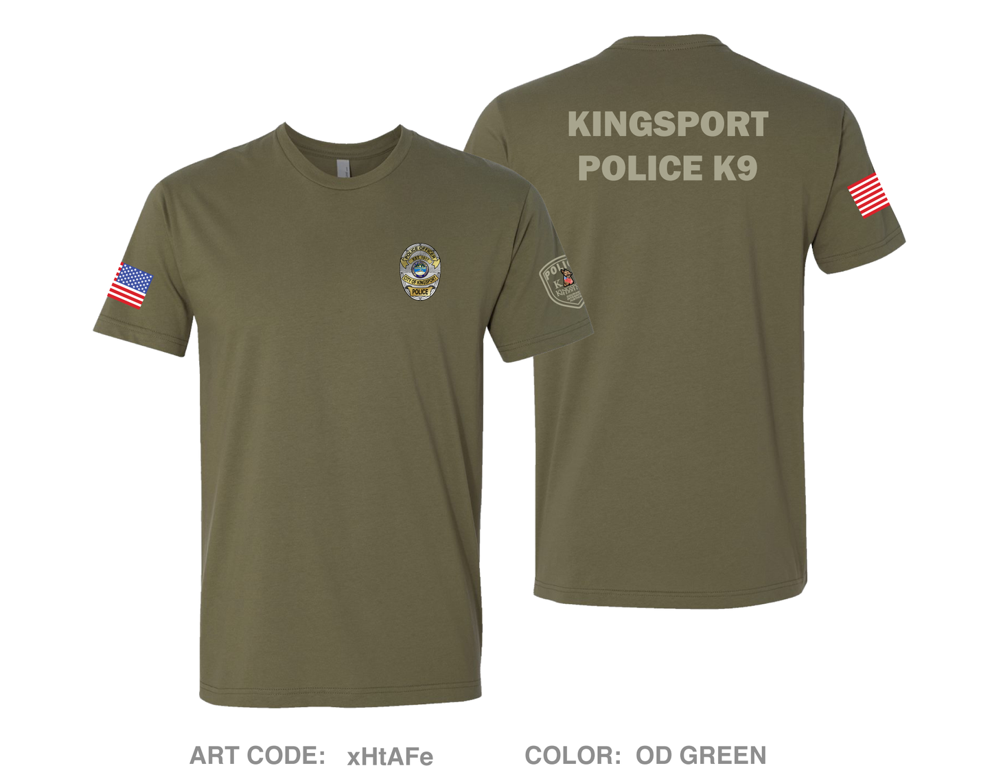 Kingsport Police Department Comfort Unisex Cotton SS Tee - xHtAFe