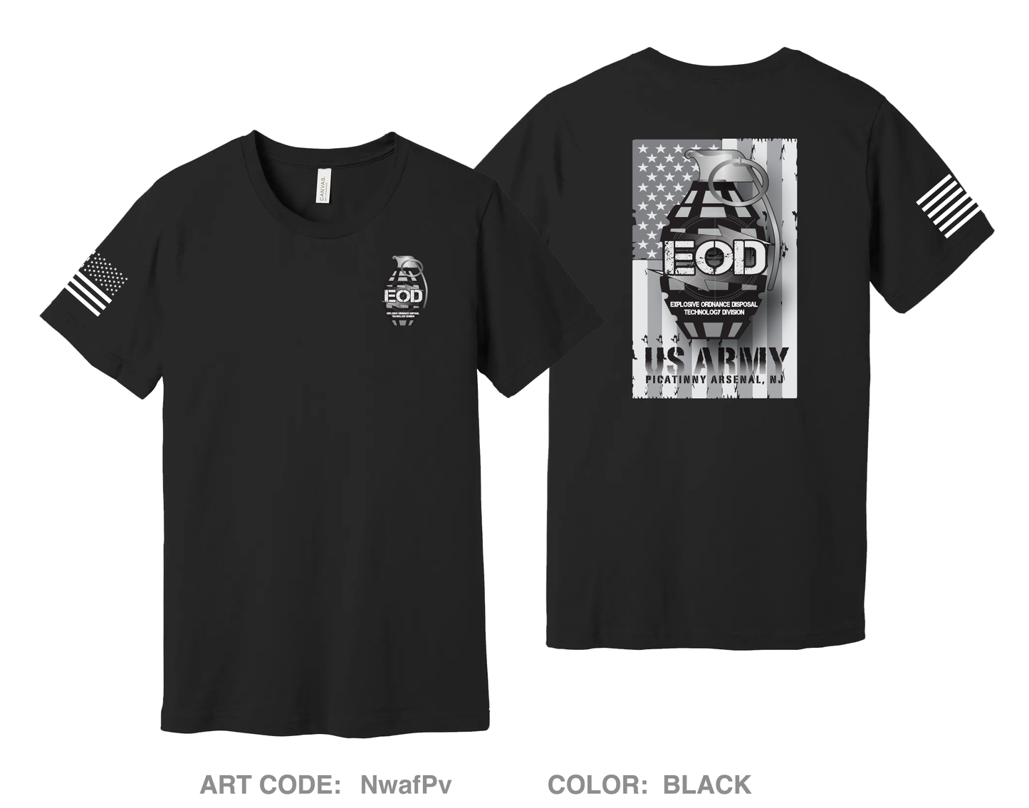 Explosive Ordnance Disposal Technology Division (EOD) Comfort Unisex Cotton SS Tee - NwafPv