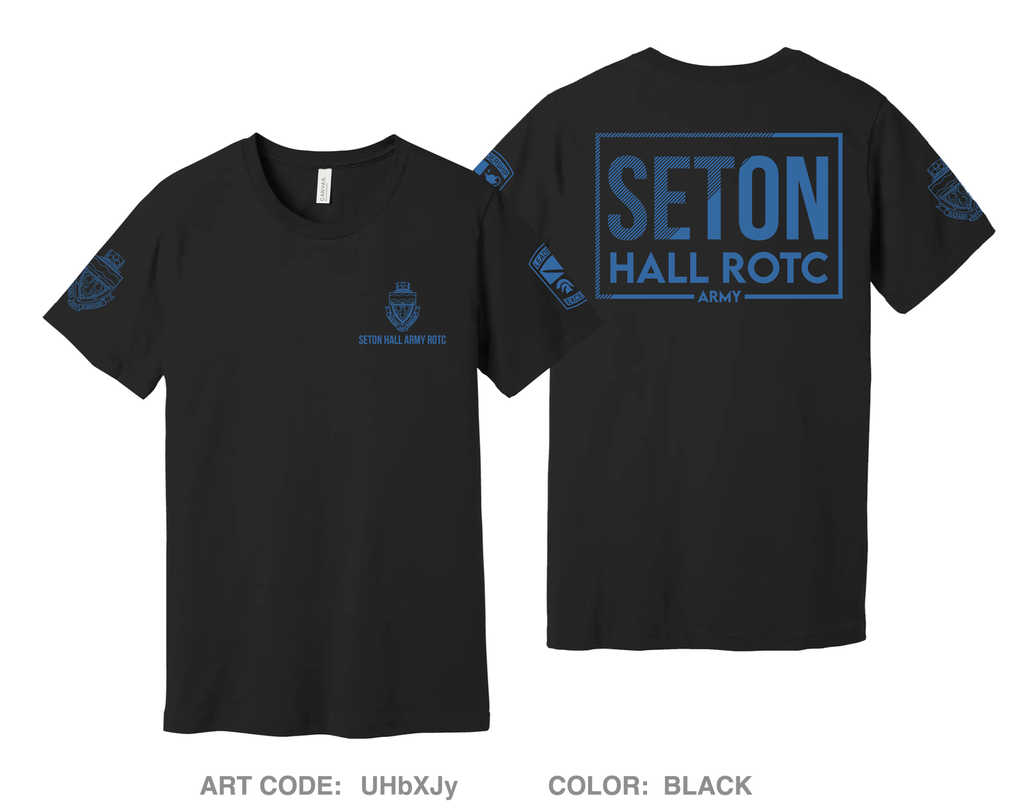 Seton Hall ROTC Comfort Unisex Cotton SS Tee - UHbXJy