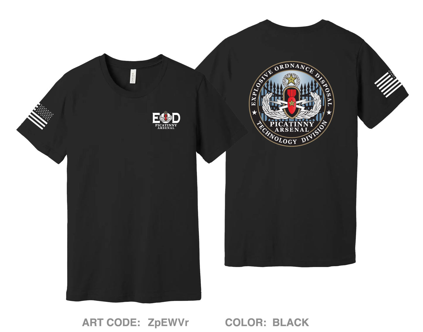 Explosive Ordnance Disposal Technology Division (EOD) Comfort Unisex Cotton SS Tee - ZpEWVr