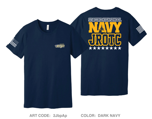 Seaford High School NJROTC Comfort Unisex Cotton SS Tee - 2JbpAp