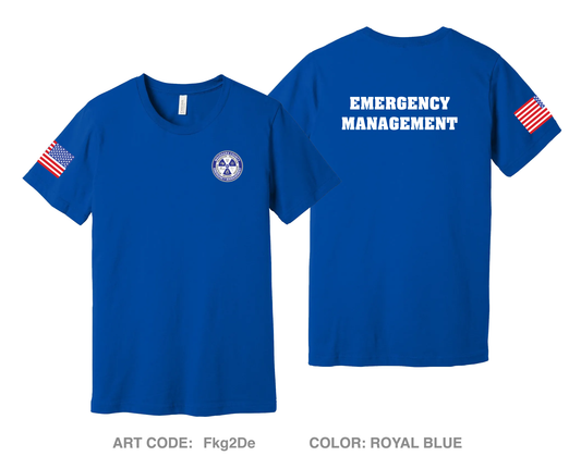 Waushara County Emergency Management Comfort Unisex Cotton SS Tee - Fkg2De