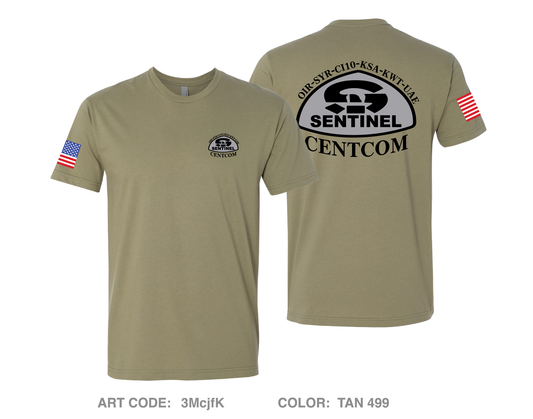 Centcom Sentinel Comfort Unisex Cotton SS Tee - 3McjfK