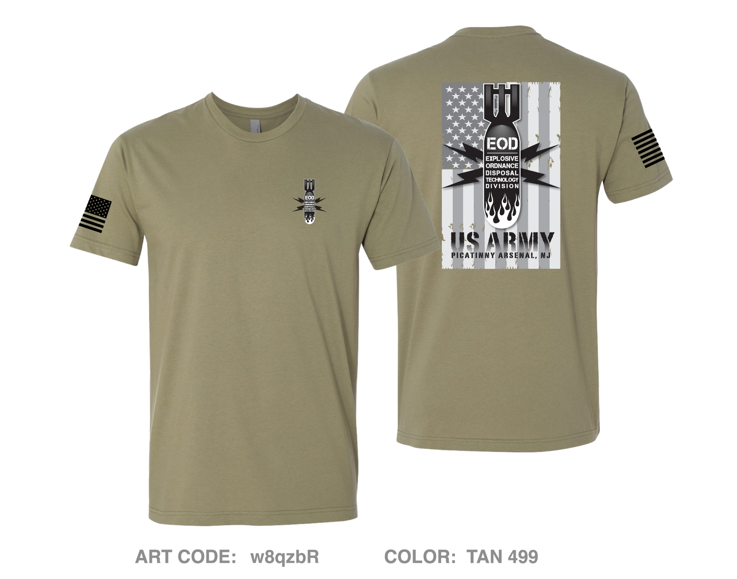 Explosive Ordnance Disposal Technology Division (EOD) Comfort Unisex Cotton SS Tee - w8qzbR