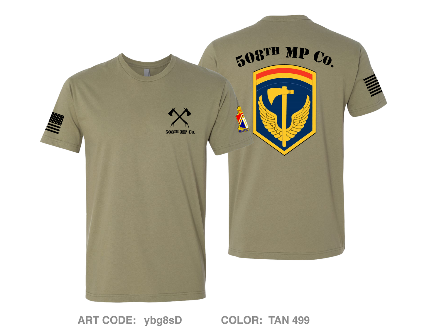 508th MP Co Comfort Unisex Cotton SS Tee - ybg8sD