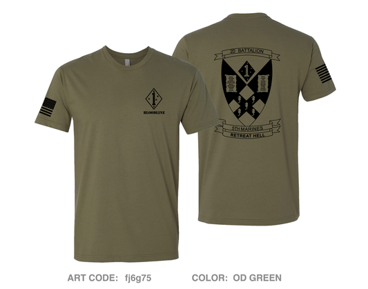 Infantry BN, 2nd Bn 5th Marines Comfort Unisex Cotton SS Tee - fj6g75