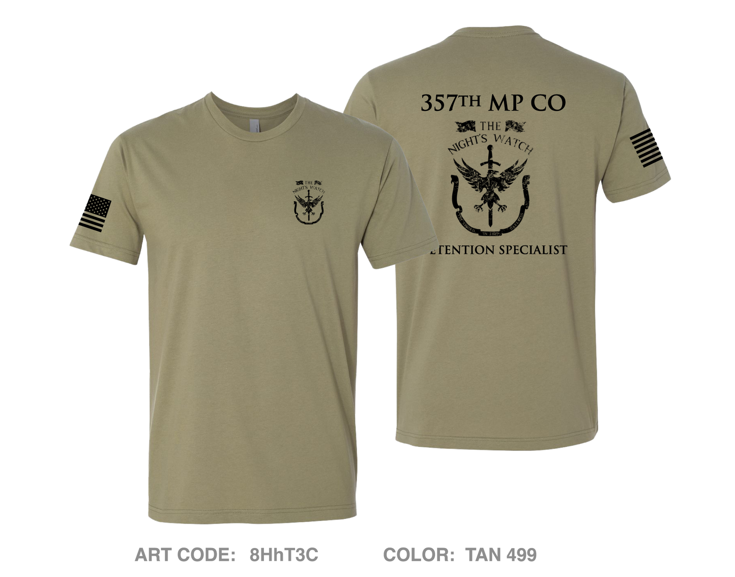 357th MP CO Comfort Unisex Cotton SS Tee - 8HhT3C