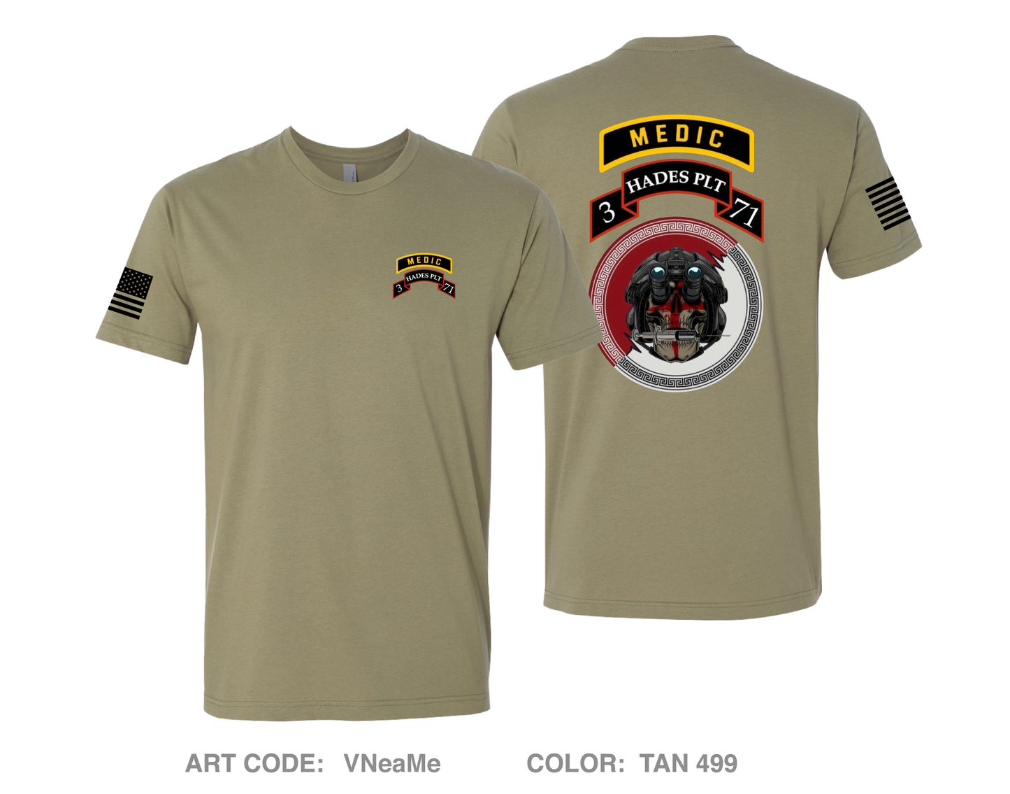 3-71 CAV Comfort Unisex Cotton SS Tee - VNeaMe