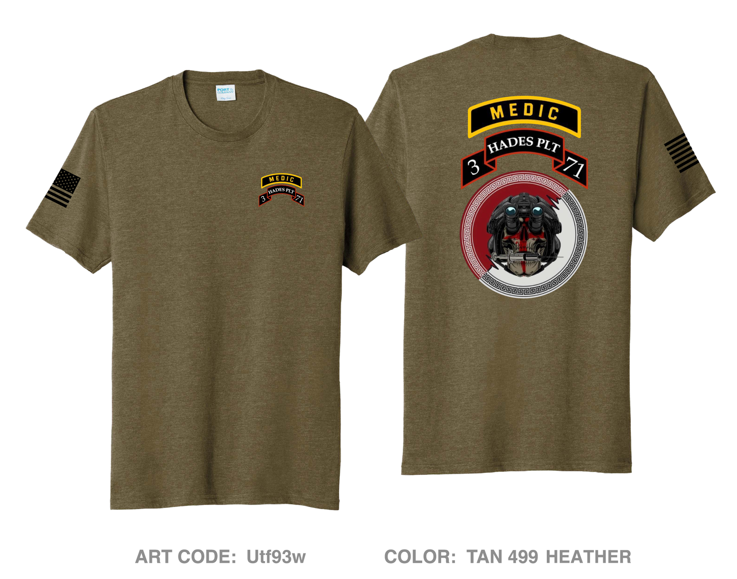 3-71 CAV Comfort Unisex Triblend SS Tee - Utf93w