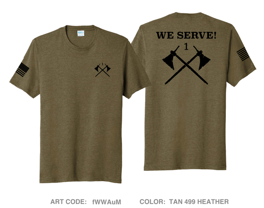 1-23 Infantry Battalion "Tomahawks" Comfort Unisex Triblend SS Tee - fWWAuM