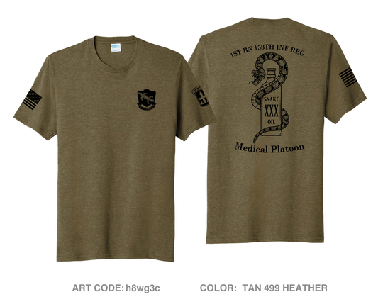 Medical Platoon, HHC, 1st BN, 158th INF REG Comfort Unisex Triblend SS Tee - h8wg3c