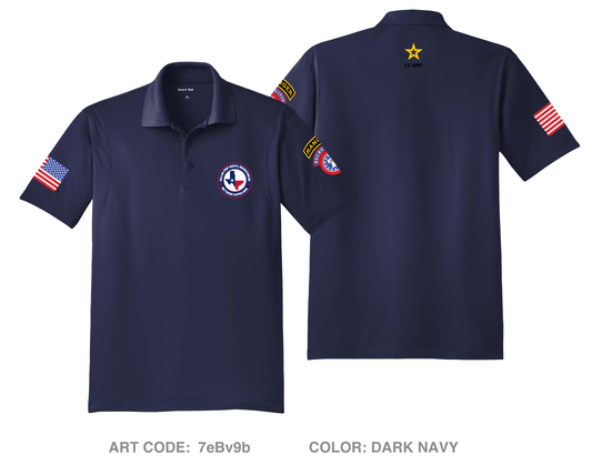 Dallas Fort Worth Recruiting Battalion DTF Performance Men's SS Polo - 7eBv9b