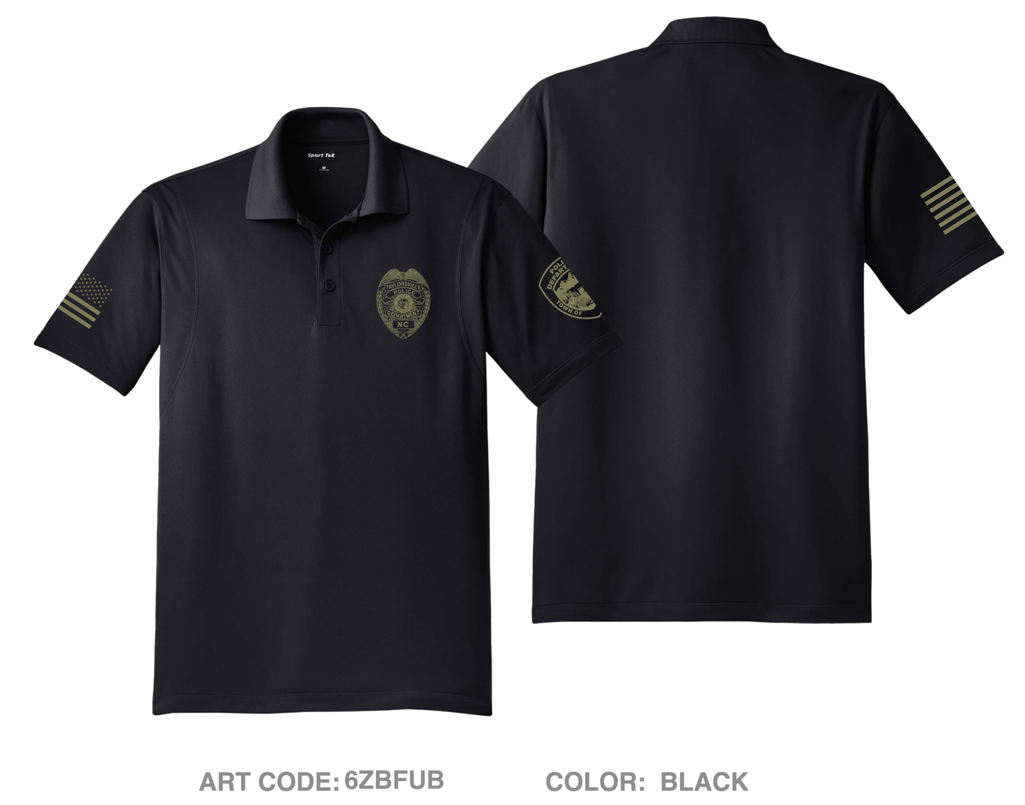 TAYLORSVILLE POLICE DEPT Hi-Tech Performance Men's SS Polo - 6ZBFUB