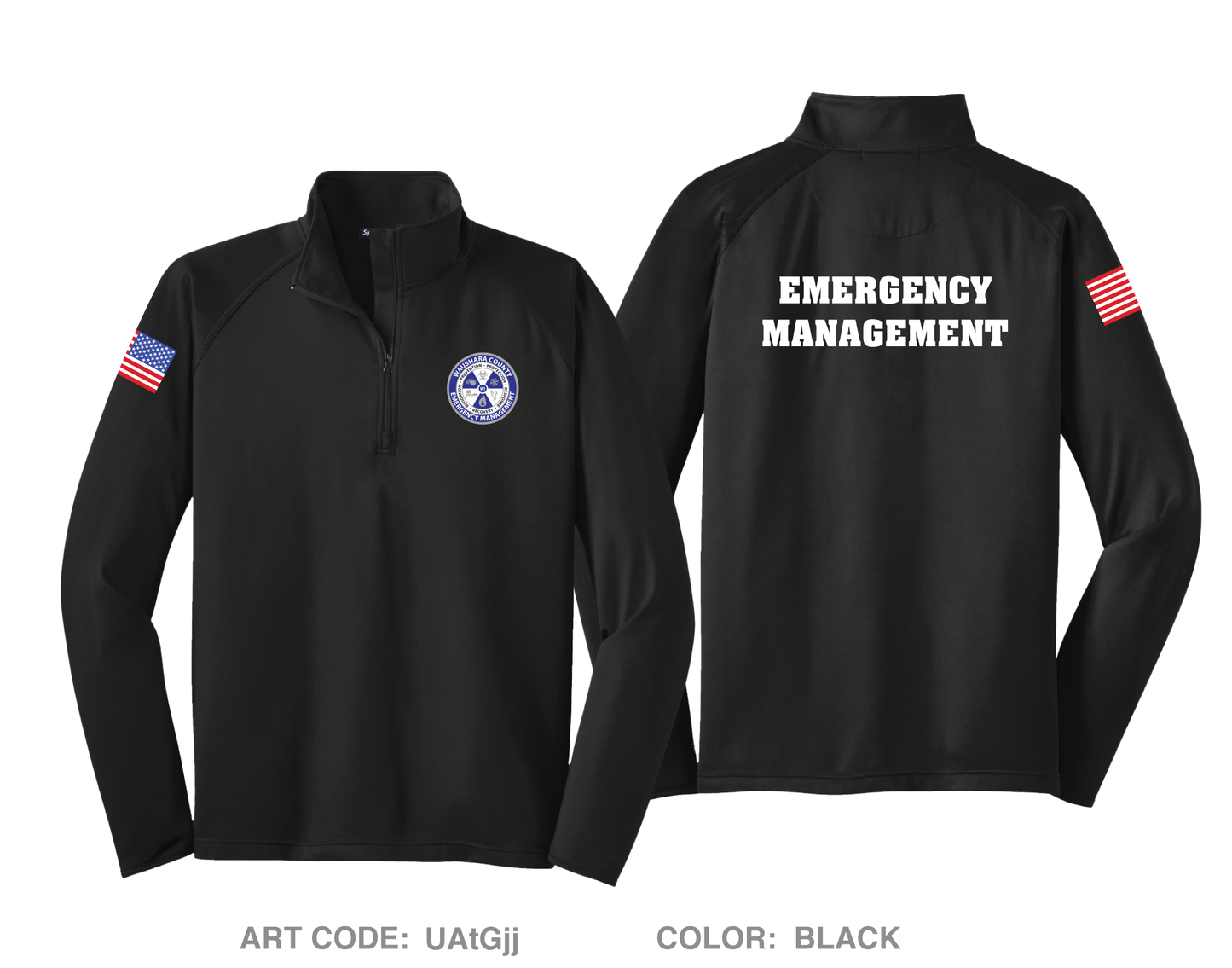 Waushara County Emergency Management DTF Performance Quarter-Zip Fleece Jacket - UAtGjj