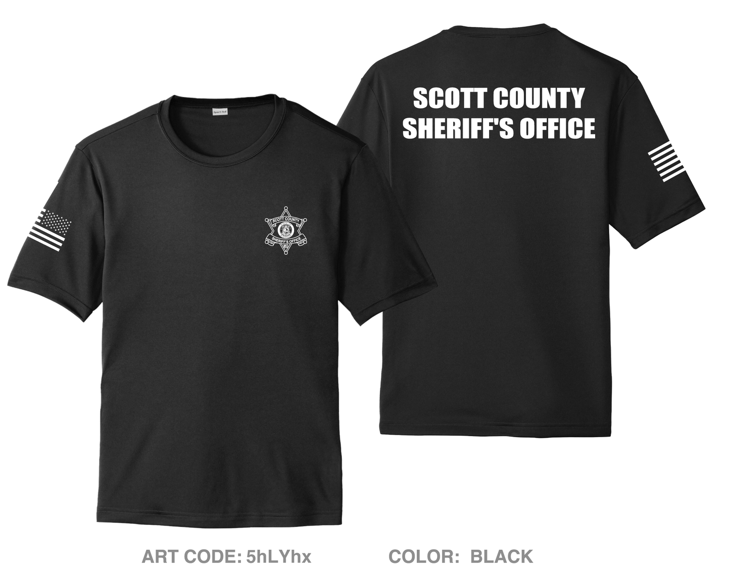 Scott County Sheriff's Office Hi-Tech Performance Unisex SS Tee - 5hLYhx