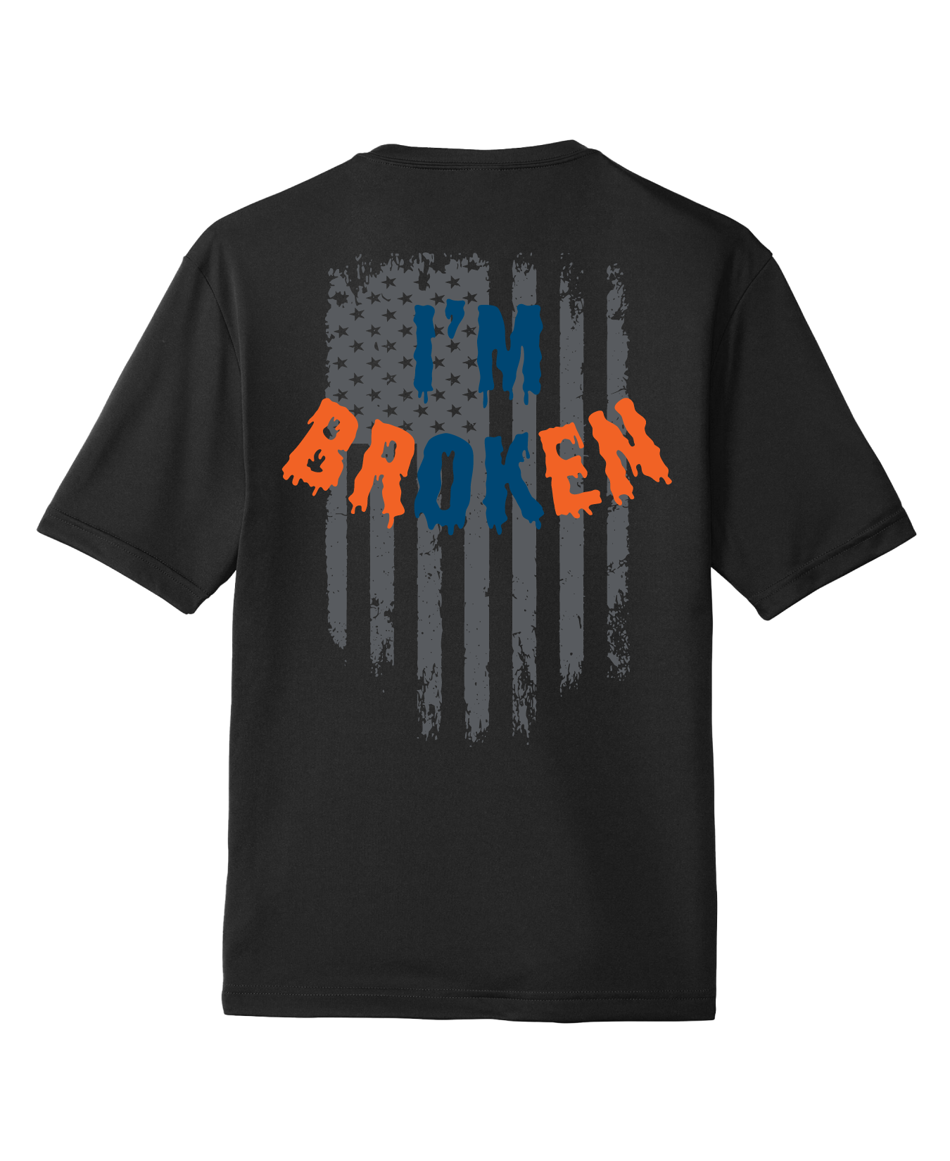 Bourn Free Hi-Tech Unisex Performance SS Tee - I'm Broken