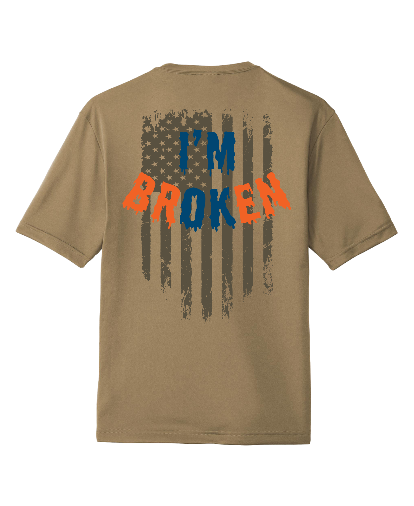 Bourn Free Hi-Tech Unisex Performance SS Tee - I'm Broken