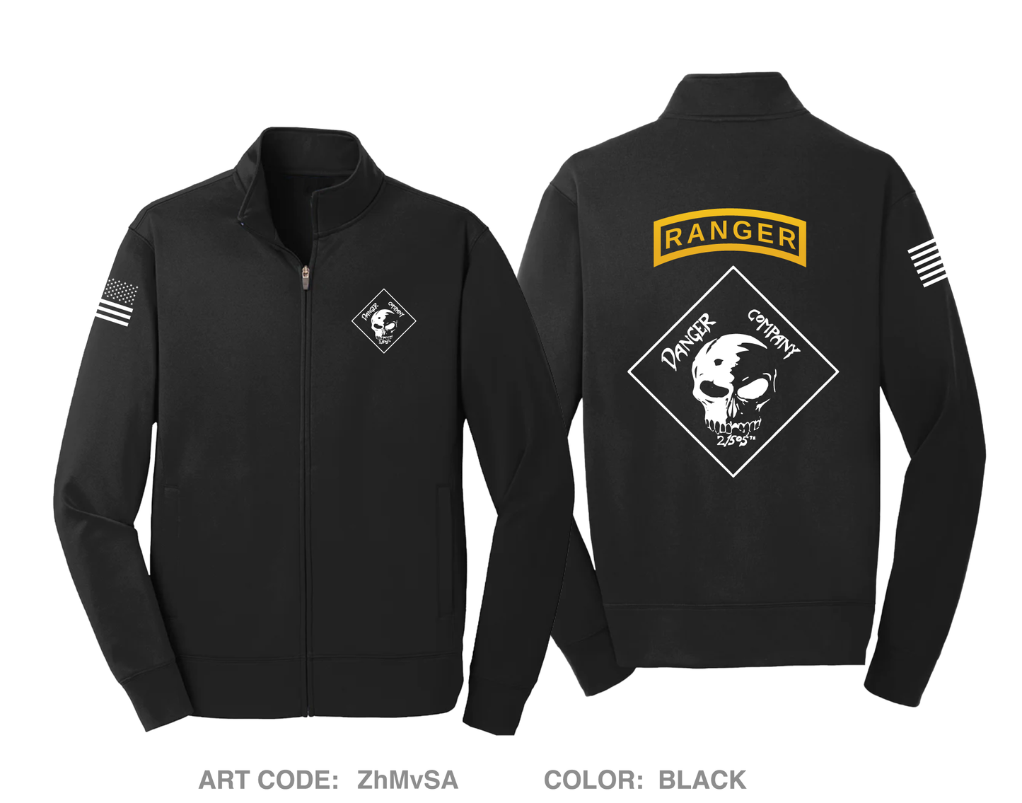 D Co 2|505th PIR Hi-Tech Performance Full-Zip Fleece Jacket - ZhMvSA