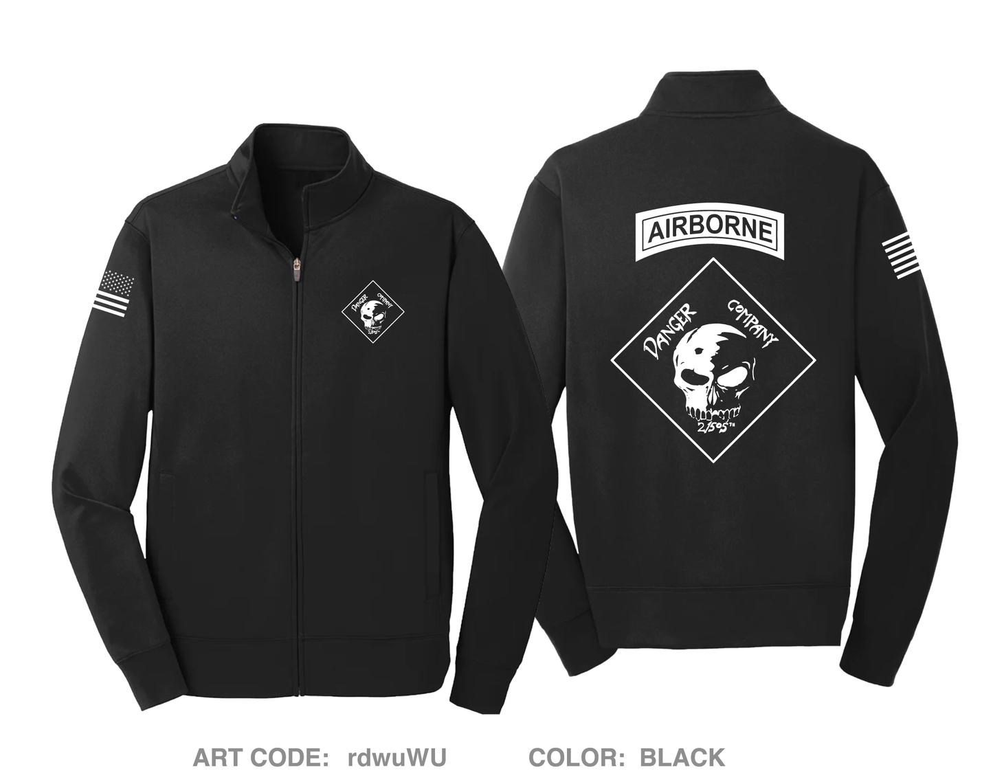 D Co 2|505th PIR Hi-Tech Performance Full-Zip Fleece Jacket - rdwuWU