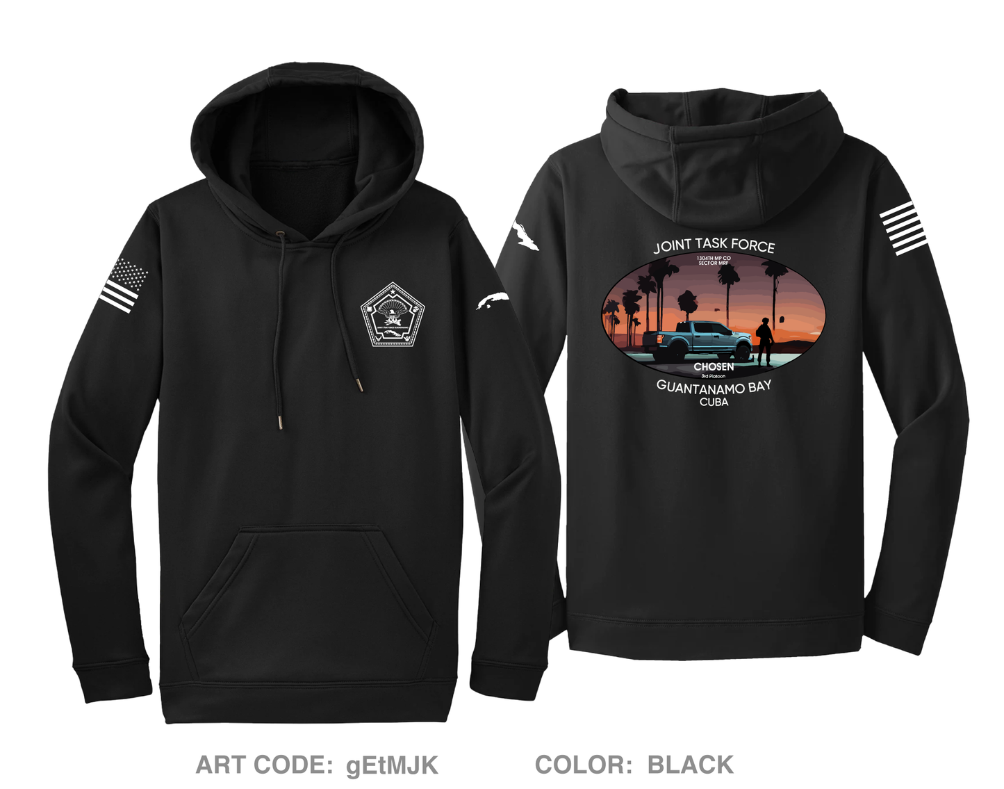 1304th MP CO: 3rd Platoon Hi-Tech Performance Hoodie - gEtMJK