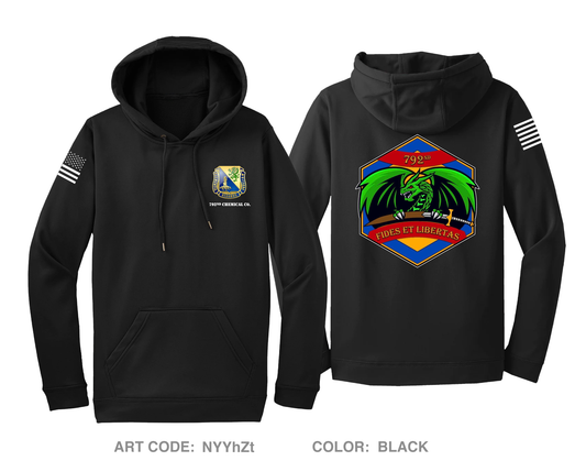 792nd Chemical Company Hi-Tech Performance Hoodie - NYYhZt