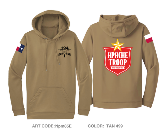 A Troop 1|124th Cavalry Reg Hi-Tech Performance Hoodie - Npm85E