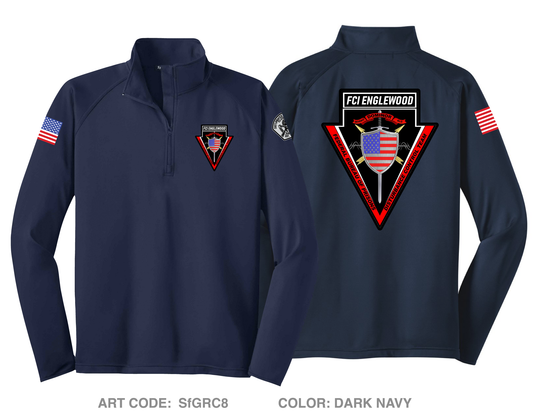 Federal Bureau of Prisons - DCT ENGLEWOOD DTF Performance Quarter-Zip Fleece Jacket - SfGRC8