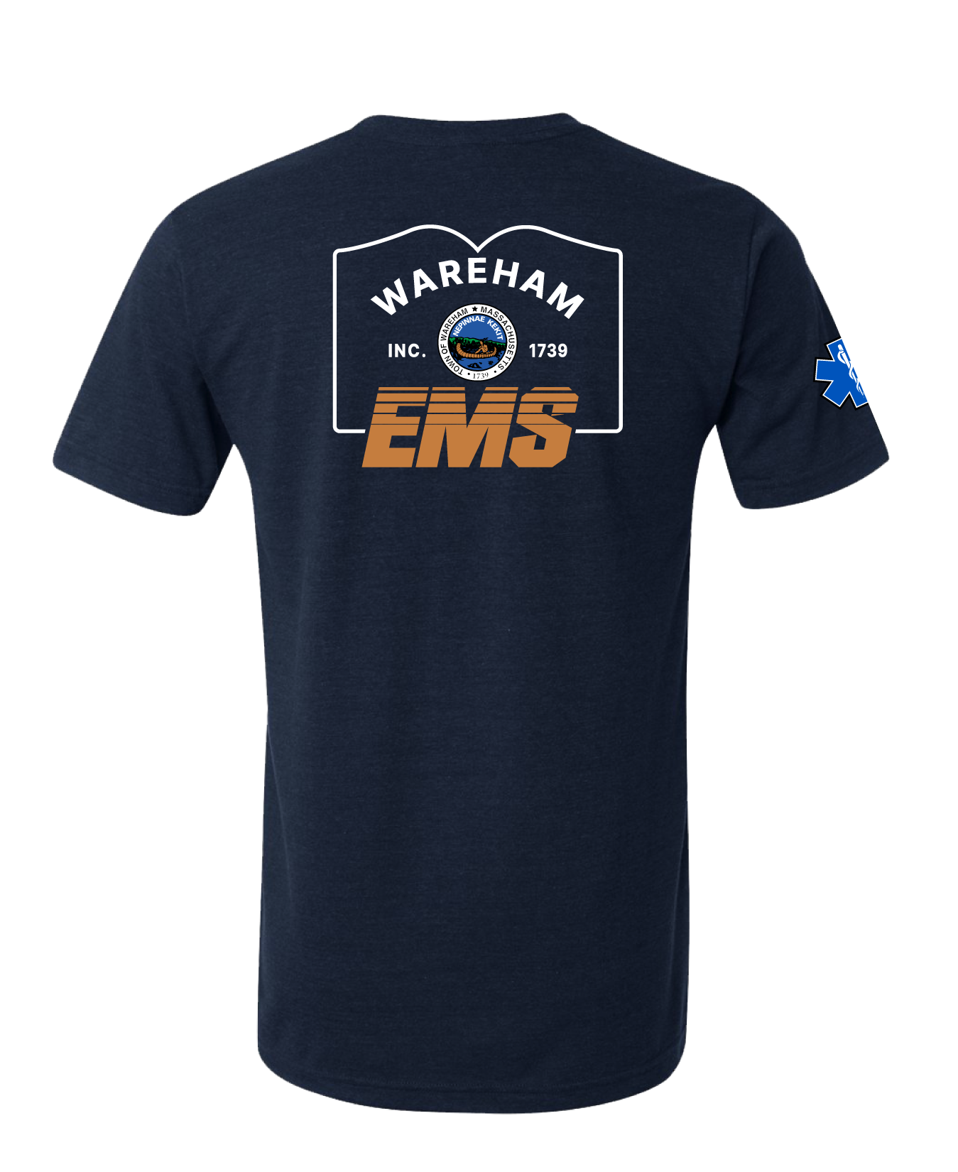 Wareham EMS Comfort Unisex Triblend SS Tee - Town Sign