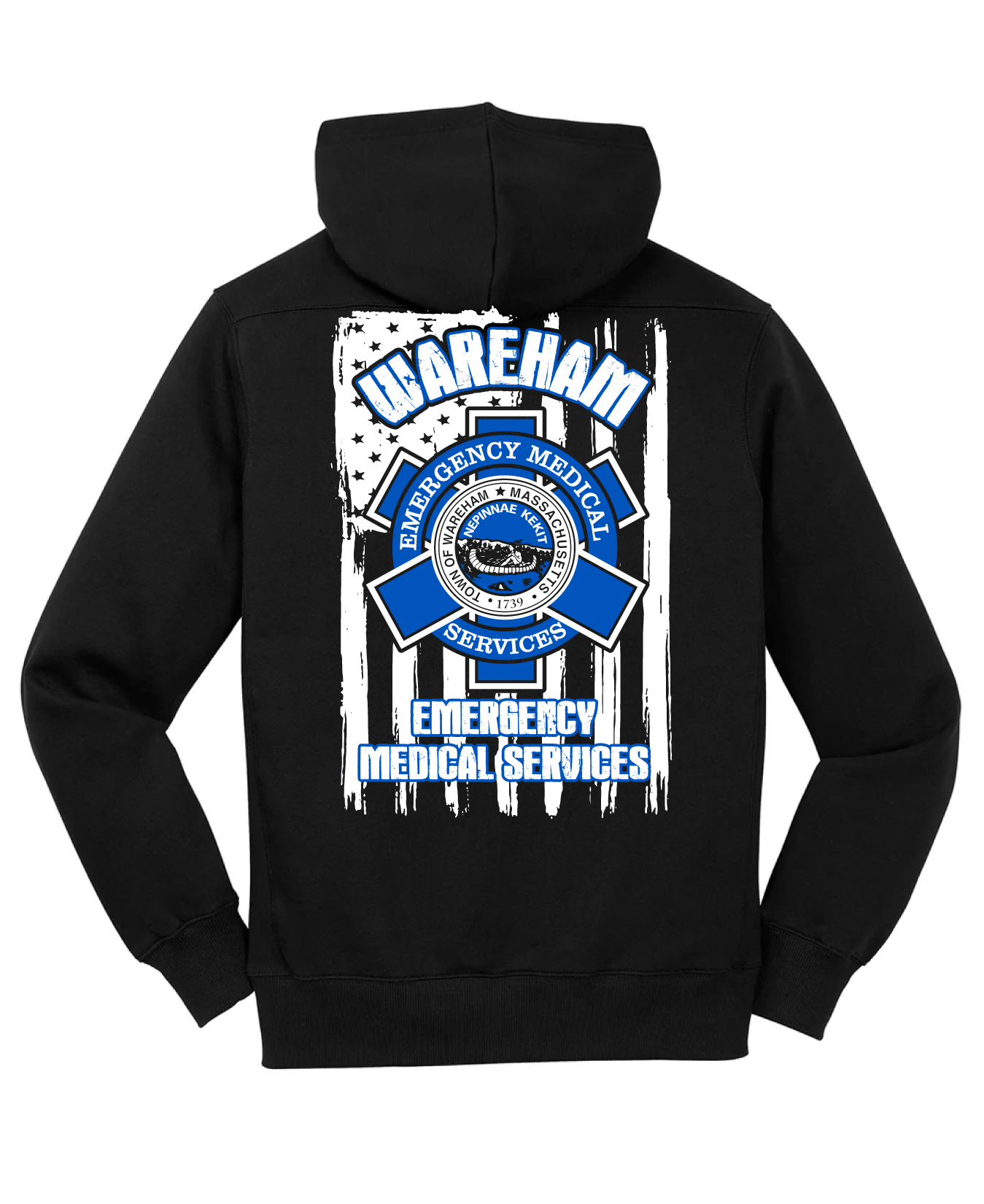 Wareham EMS Hi-Tech Performance Hoodie - American Flag