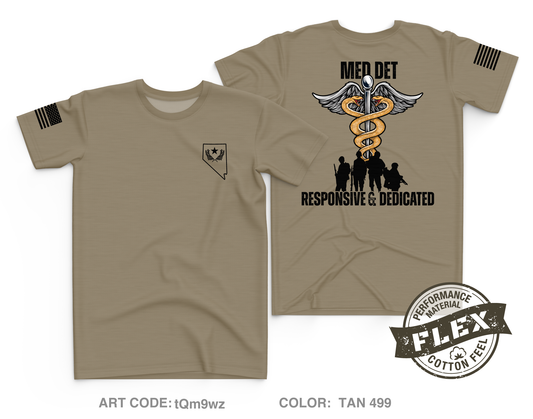 Nevada Army National Guard Medical Detachment Core Men's SS Flex Performance Tee - tQm9wz