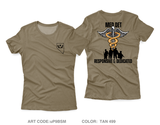 Nevada Army National Guard Medical Detachment Core Women's SS Performance Tee - uP9BSM