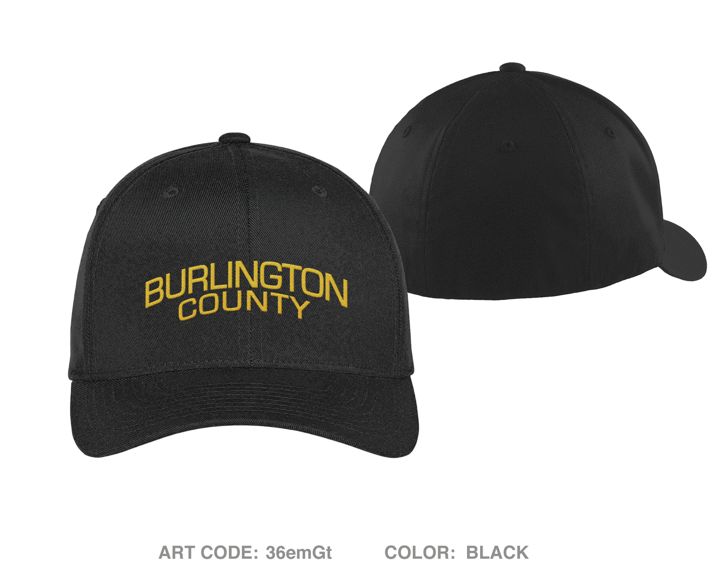 Burlington County Range Operations Embroidered Flexfit Cap - 36emGt