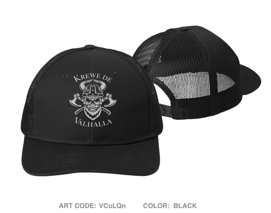 Krewe De Valhalla Embroidered Snapback Trucker Cap - VCuLQn