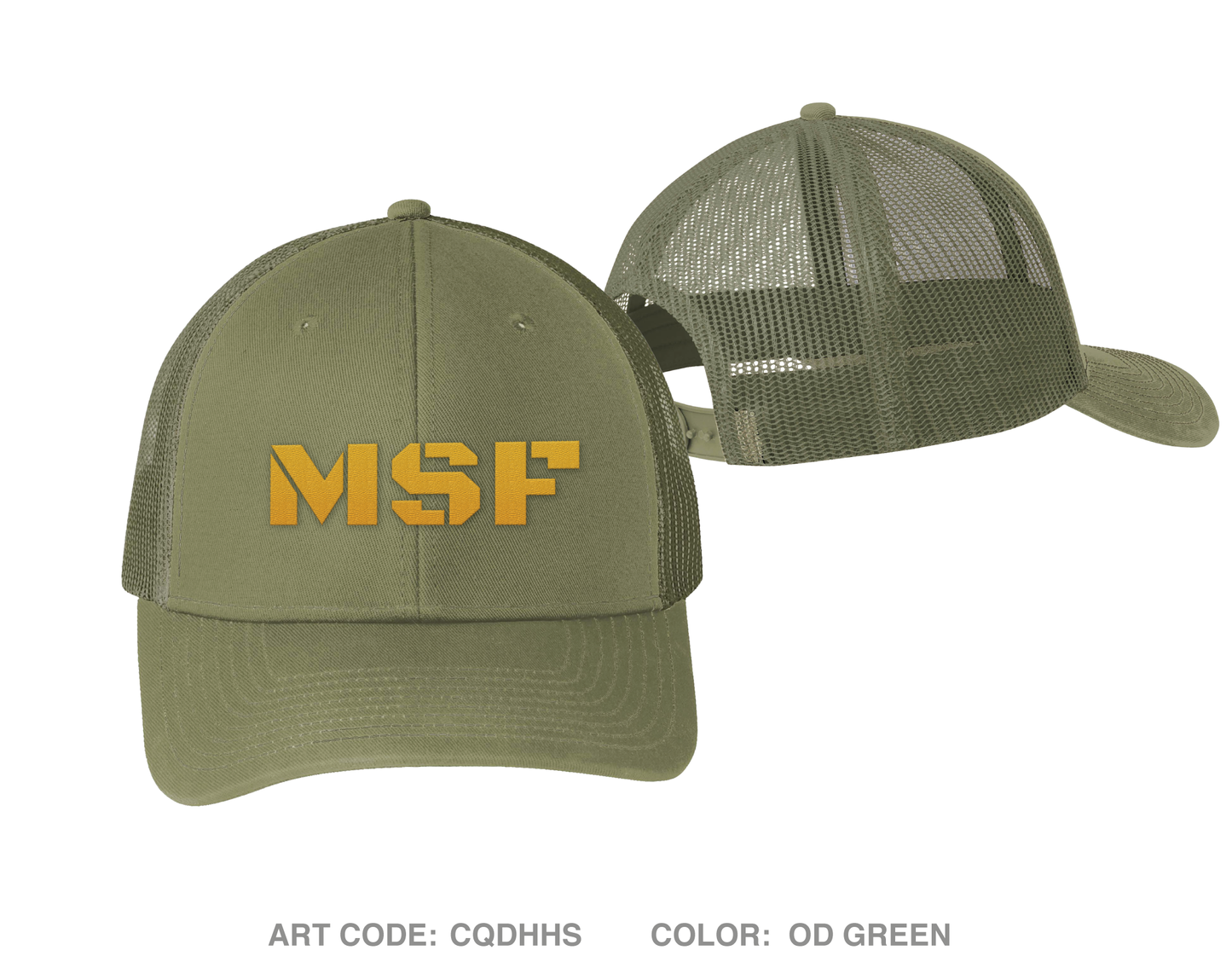 Mission Support Facility Embroidered Snapback Trucker Cap - CQDHHS