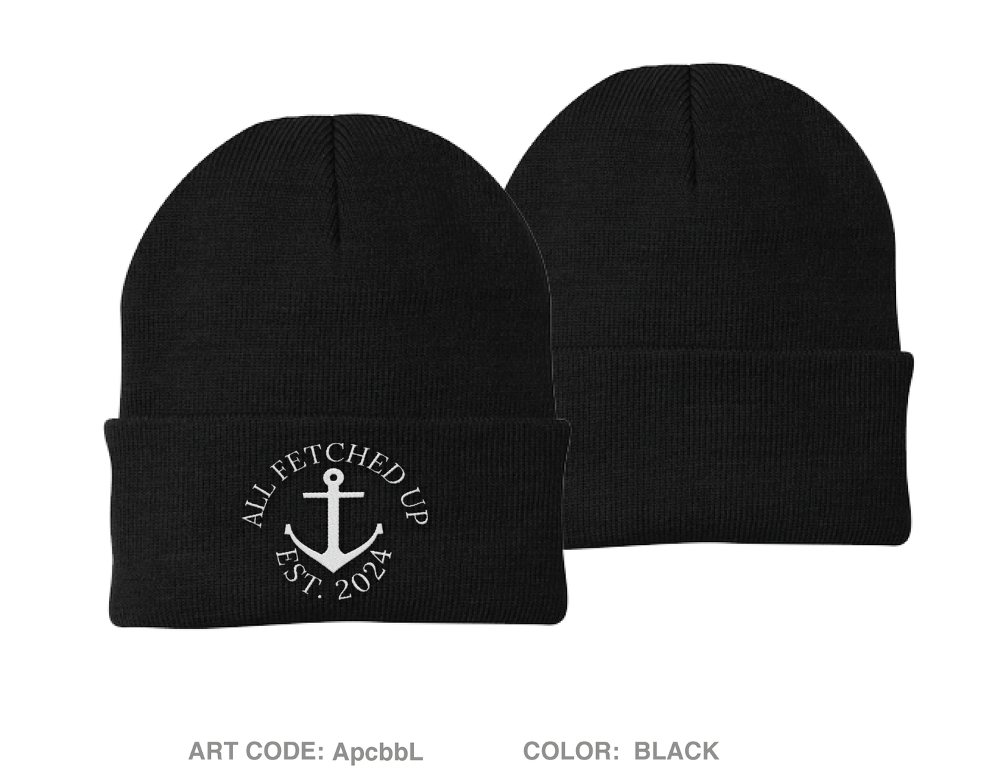 All Fetched Up Embroidered Knit Beanie - ApcbbL