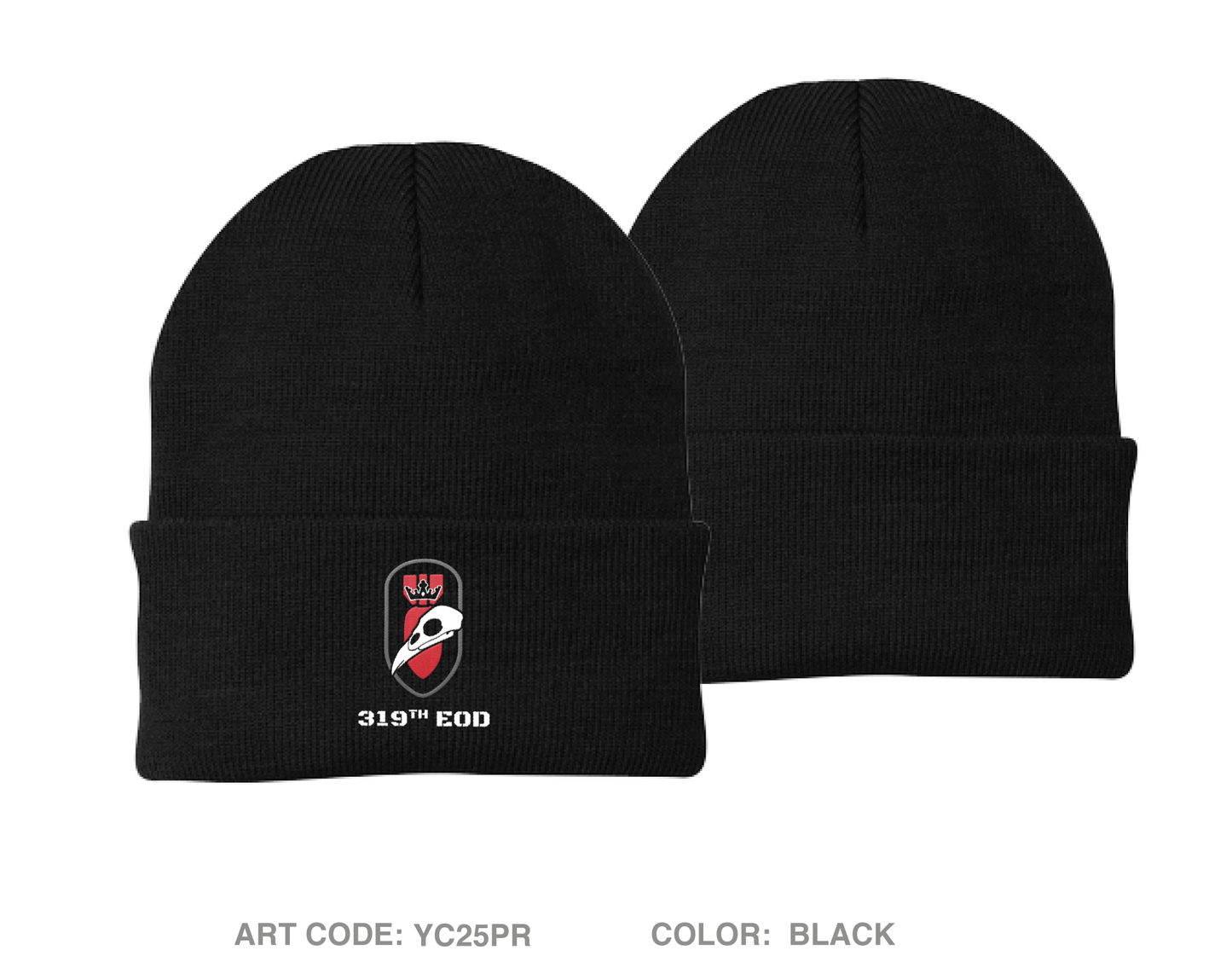 319th EOD Store 1 Embroidered Knit Beanie - YC25PR