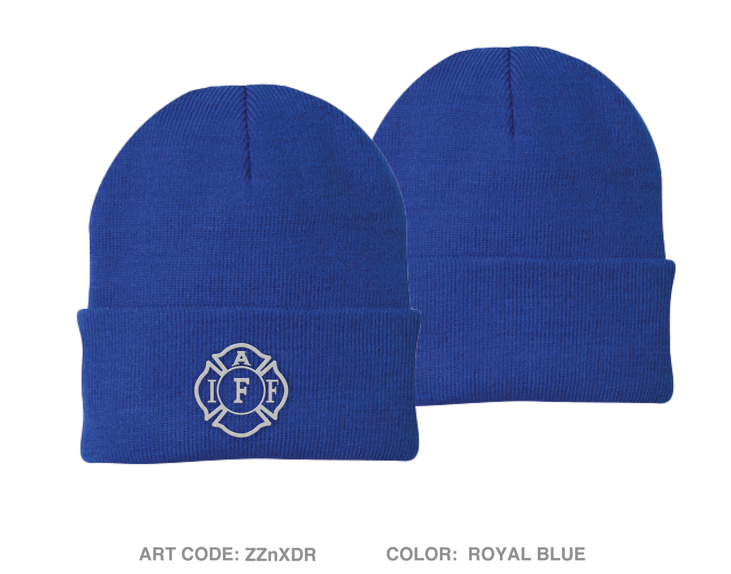 IAFF Local 3586 Embroidered Knit Beanie - ZZnXDR